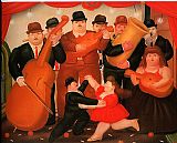 Ball in Colombia 1980 by Fernando Botero